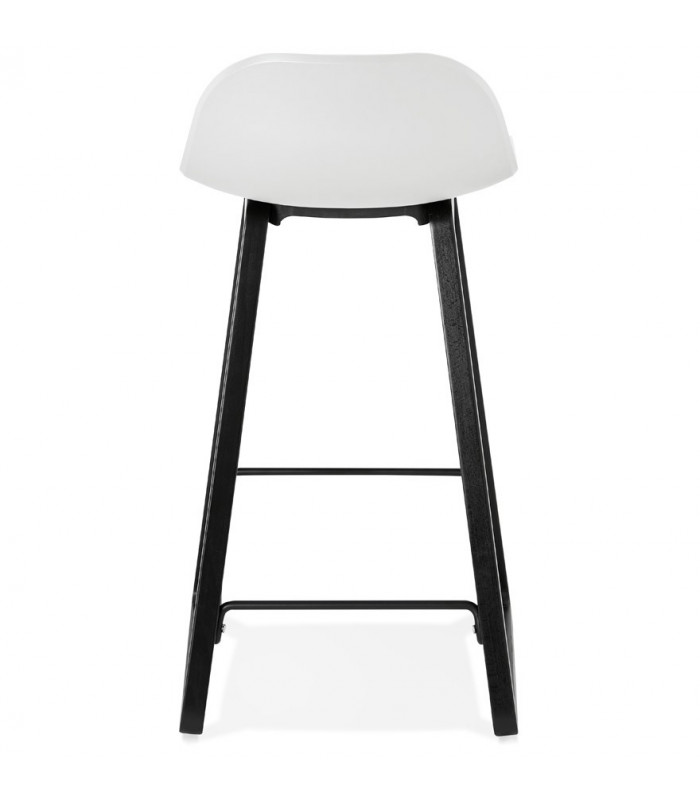 Tabouret de bar design blanc en plastique Hoopla Mini