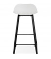 Tabouret de bar design blanc en plastique Hoopla Mini