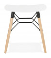 Tabouret de bar design blanc en plastique Epalle