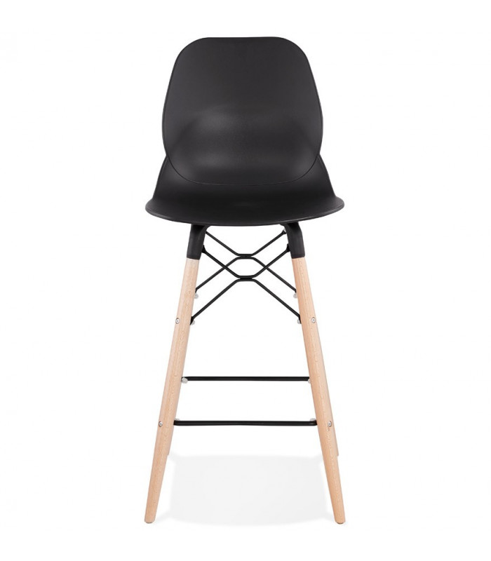 Tabouret de bar design noir en plastique Harewood Mini