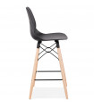 Tabouret de bar design noir en plastique Harewood Mini
