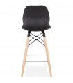Tabouret de bar design noir en plastique Harewood Mini