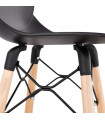 Tabouret de bar design noir en plastique Harewood Mini