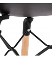Tabouret de bar design noir en plastique Harewood Mini