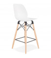 Tabouret de bar design blanc en plastique Harewood Mini