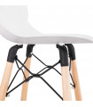 Tabouret de bar design blanc en plastique Harewood Mini