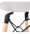 Tabouret de bar design blanc en plastique Harewood Mini