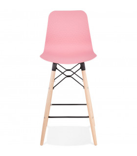 Tabouret de bar design rose en plastique Canning Mini