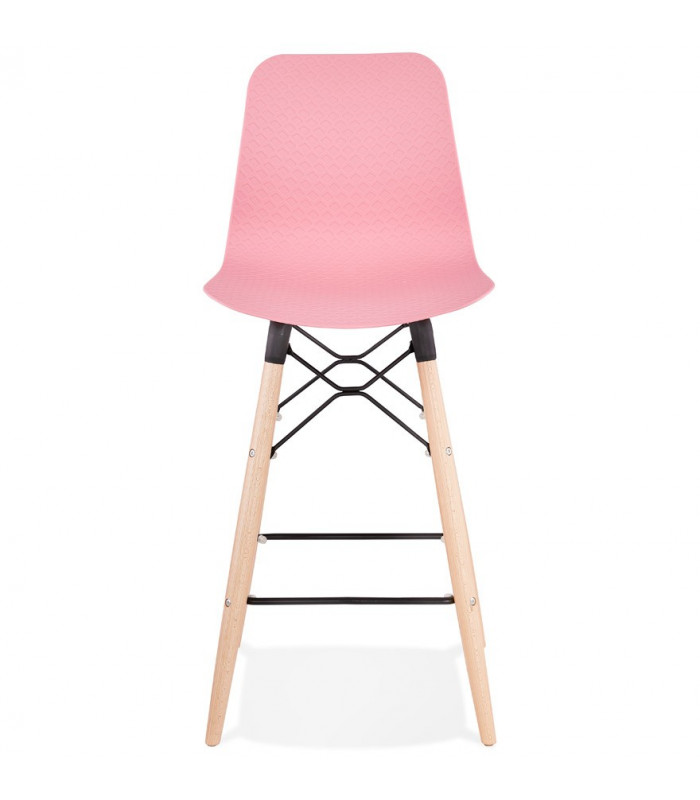 Tabouret de bar design rose en plastique Canning Mini