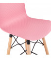 Tabouret de bar design rose en plastique Canning Mini
