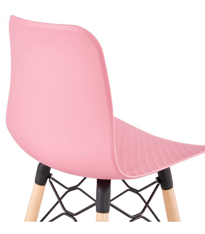 Tabouret de bar design rose en plastique Canning Mini