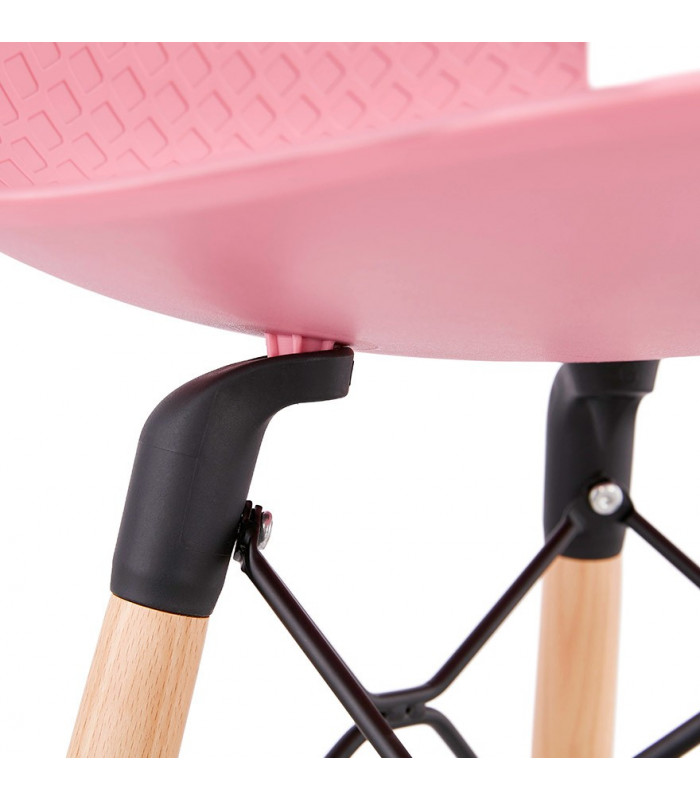 Tabouret de bar design rose en plastique Canning Mini