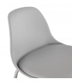 Tabouret de bar design gris en plastique Confetti