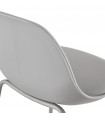 Tabouret de bar design gris en plastique Confetti