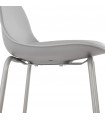 Tabouret de bar design gris en plastique Confetti