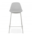 Tabouret de bar design gris en plastique Confetti Mini