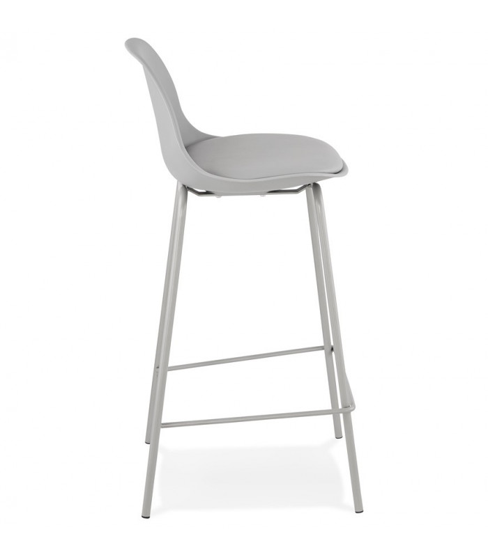 Tabouret de bar design gris en plastique Confetti Mini