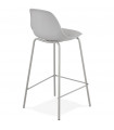 Tabouret de bar design gris en plastique Confetti Mini