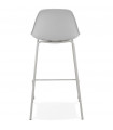 Tabouret de bar design gris en plastique Confetti Mini