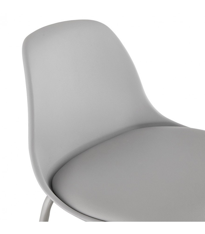 Tabouret de bar design gris en plastique Confetti Mini