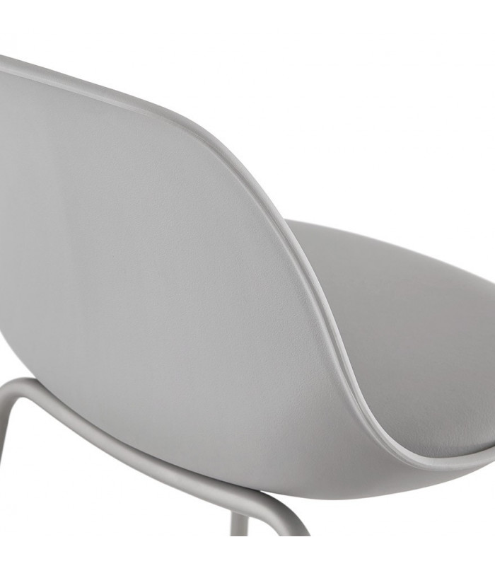 Tabouret de bar design gris en plastique Confetti Mini