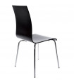chaise design (non empilable) noir en bois Boyer