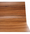 chaise design (non empilable) zebré en bois Boyer