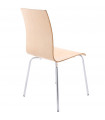 chaise design (non empilable) naturel en bois Boyer