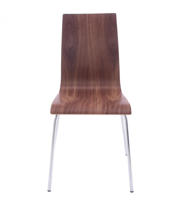 chaise design (non empilable) noyer en bois Boyer
