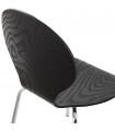 Chaise design noir en bois Knight