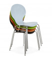 Chaise design noir en bois Knight