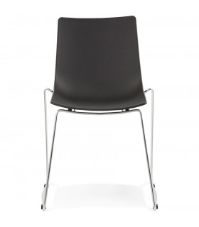 Chaise design noir en plastique Oxford