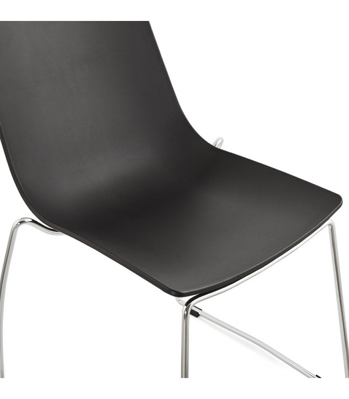Chaise design noir en plastique Oxford