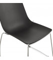 Chaise design noir en plastique Oxford