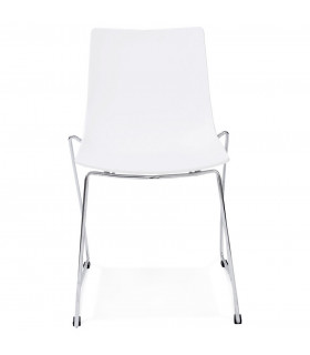 Chaise design blanc en plastique Oxford