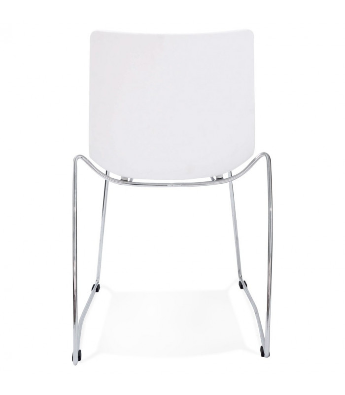 Chaise design blanc en plastique Oxford