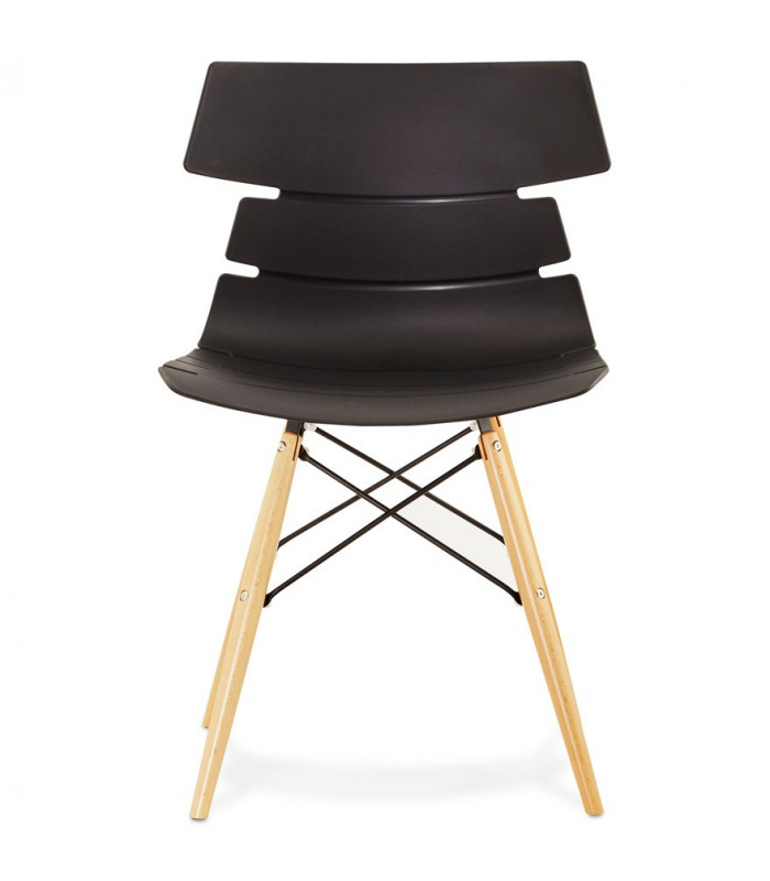 Chaise design noir en plastique Nautical