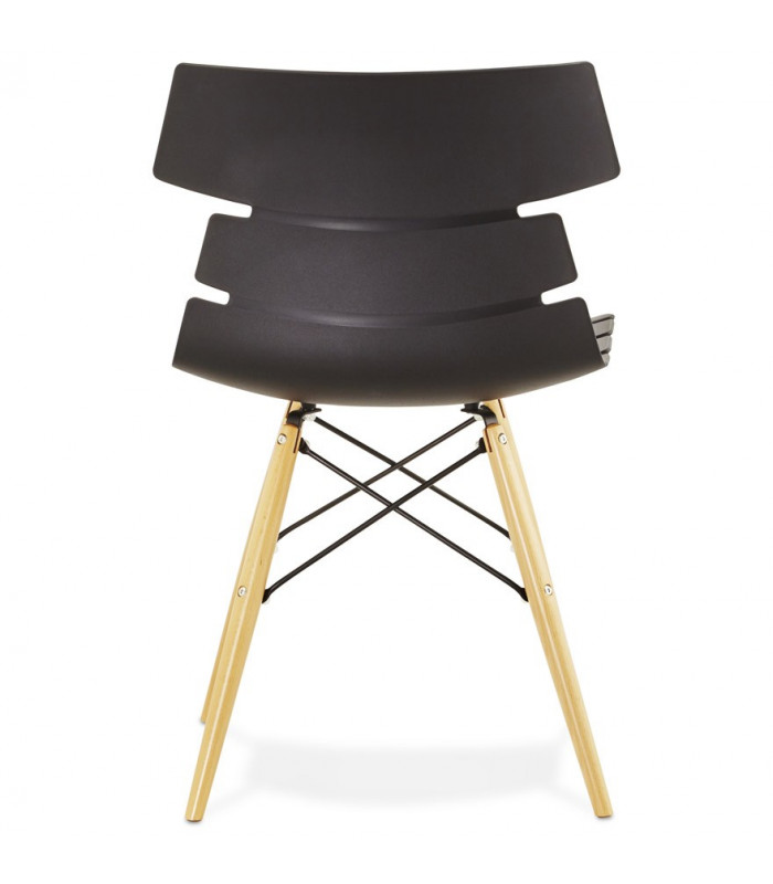 Chaise design noir en plastique Nautical