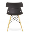 Chaise design noir en plastique Nautical