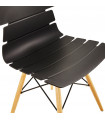 Chaise design noir en plastique Nautical