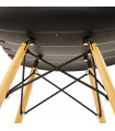 Chaise design noir en plastique Nautical