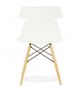 Chaise design blanc en plastique Nautical