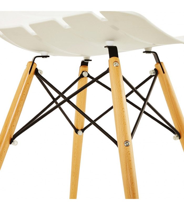 Chaise design blanc en plastique Nautical