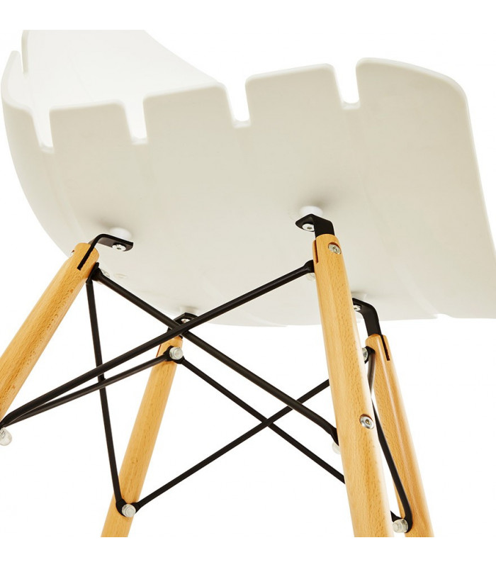 Chaise design blanc en plastique Nautical