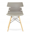 Chaise design gris en plastique Nautical