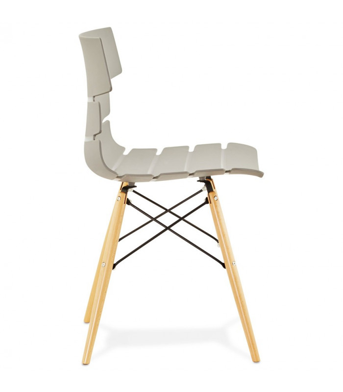Chaise design gris en plastique Nautical