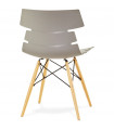 Chaise design gris en plastique Nautical