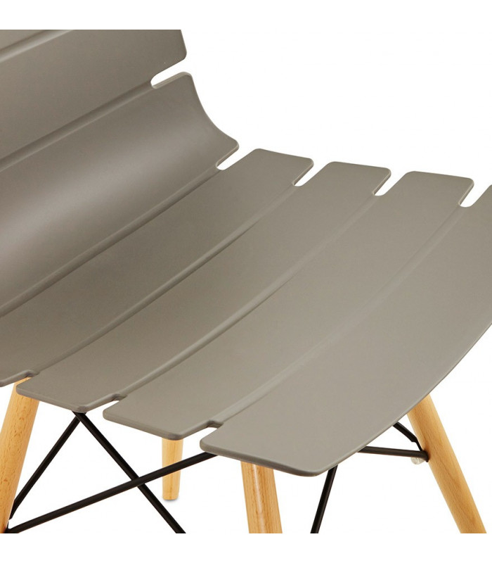 Chaise design gris en plastique Nautical