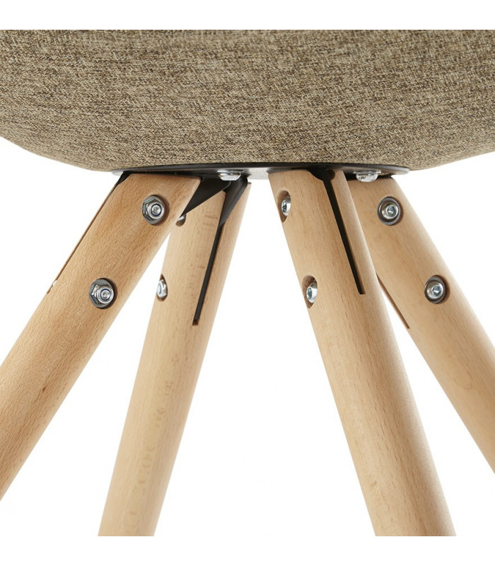 Chaise design en tissu Atlas