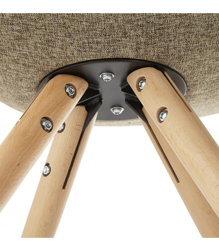 Chaise design en tissu Atlas